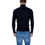 Antony Morato Blue Viscose Turtleneck
