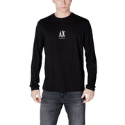 Armani Exchange Black Cotton Long Sleeve T-Shirt
