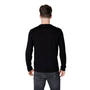 Armani Exchange Black Cotton Long Sleeve T-Shirt