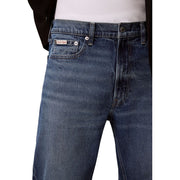 Calvin Klein Jeans Blue Cotton Relaxed Fit Jeans