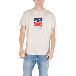 Tommy Hilfiger Jeans Beige Recycled Cotton T-Shirt