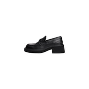 Tommy Hilfiger Jeans Black Leather High Heel Pumps
