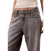 Calvin Klein Jeans Gray Cotton Boyfriend Jeans