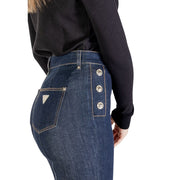 Guess Blue Cotton Bootcut Jeans