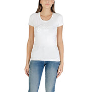 Guess White Cotton T-Shirt