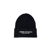 Armani Exchange Black Polyester Cap (Baseball Hat)