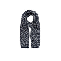 Armani Exchange Blue Viscose Scarf