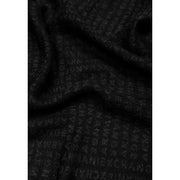 Armani Exchange Black Viscose Scarf