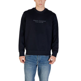 Armani Exchange Blue Cotton Sweatshirt