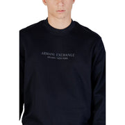 Armani Exchange Blue Cotton Sweatshirt