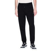 Armani Exchange Black Cotton Joggers (Workout Pants)