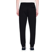Armani Exchange Black Cotton Joggers (Workout Pants)