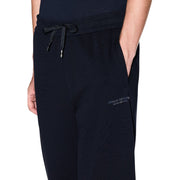 Armani Exchange Blue Cotton Joggers (Workout Pants)