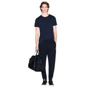 Armani Exchange Blue Cotton Joggers (Workout Pants)