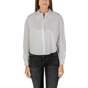 Armani Exchange White Cotton Blouse