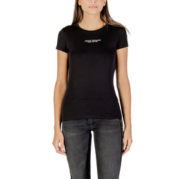 Armani Exchange Black Cotton T-Shirt