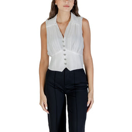 Morgan De Toi White Polyester Blouse