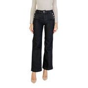 Liu Jo Black Cotton Bootcut Jeans