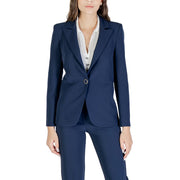 Rinascimento Blue Polyester Blazer