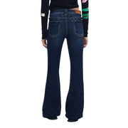 Desigual Blue Cotton Bootcut Jeans