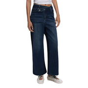 Desigual Blue Cotton Bootcut Jeans