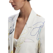 Desigual Cream Cotton Blazer