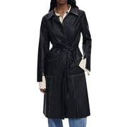 Desigual Black Polyethylene Coat