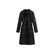 Desigual Black Polyethylene Coat