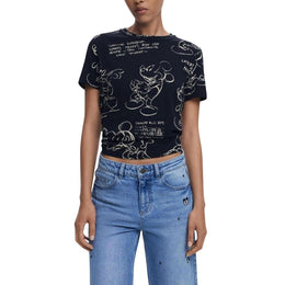 Desigual Gray Cotton T-Shirt