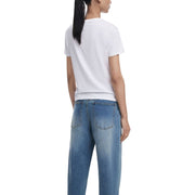 Desigual White Cotton T-Shirt