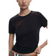 Desigual Black Cotton T-Shirt