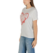 Desigual White Cotton T-Shirt