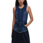 Desigual Blue Cotton Long Dress