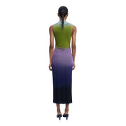 Desigual Purple Polyester Long Dress