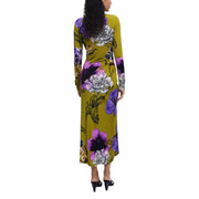 Desigual Bicolor Viscose Long Dress