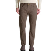 Jeckerson Brown Cotton Skinny Pants