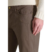 Jeckerson Brown Cotton Skinny Pants