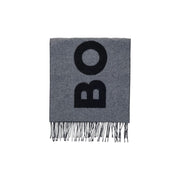 Hugo Boss Gray Wool Scarf