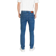 Hugo Boss Blue Polyester Skinny Jeans