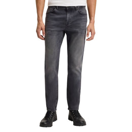 Hugo Boss Gray Cotton Relaxed Fit Jeans