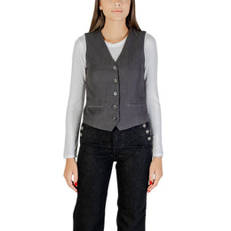 Only Gray Polyester Waistcoat