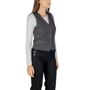 Only Gray Polyester Waistcoat