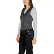 Only Gray Polyester Waistcoat