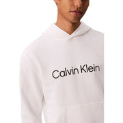 Calvin Klein White Cotton Hoodie