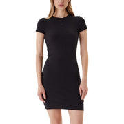 Calvin Klein Jeans Black Cotton Midi Dress
