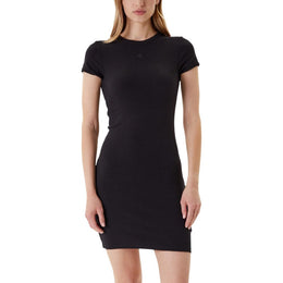 Calvin Klein Jeans Black Cotton Midi Dress