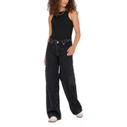 Only Black Cotton Relaxed Fit Jeans