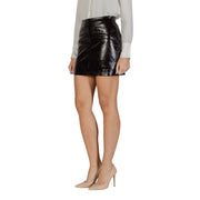 Jacqueline De Yong Brown Polyester Mini Skirt