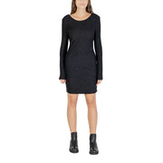 Jacqueline De Yong Black Polyester Short Dress