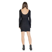 Jacqueline De Yong Black Polyester Short Dress